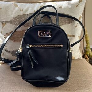 Kate Spade Black Mini Backpack